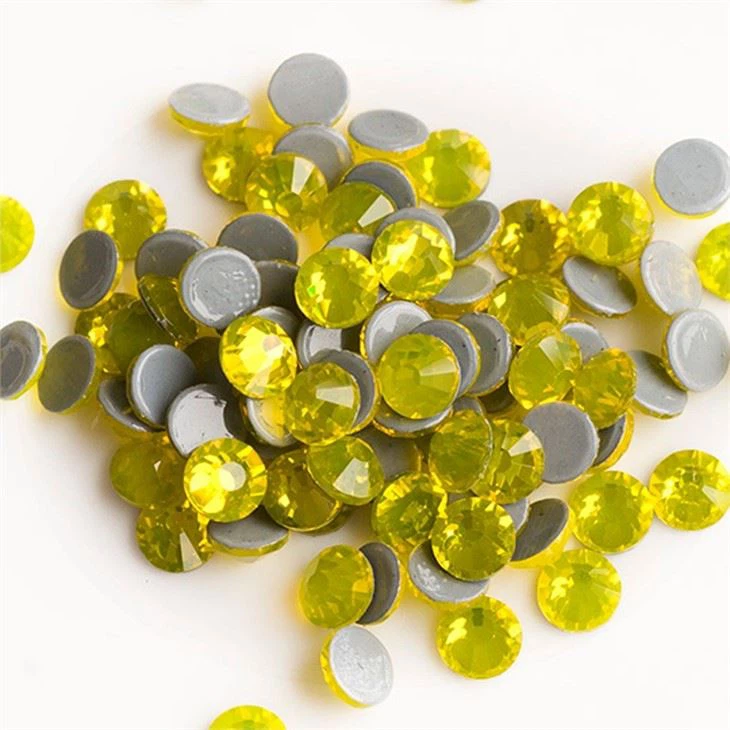Crystal Glass Hotfix Rhinestone yellow